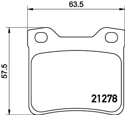 Комплект колодок для дисковых тормозов DON PCP1404
