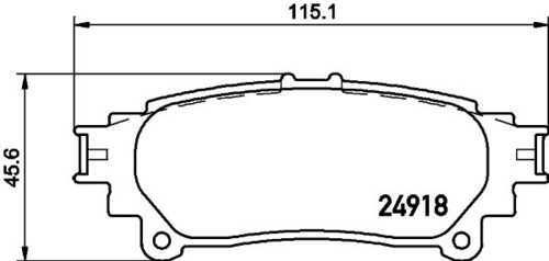Колодки тормозные дисковые DON PCP1420
