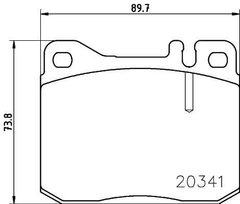 Комплект колодок для дисковых тормозов DON PCP1432