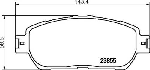 Колодки тормозные дисковые DON PCP1477