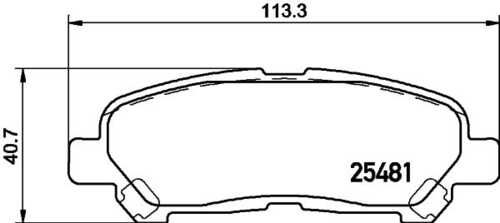 Комплект колодок для дисковых тормозов DON PCP1484