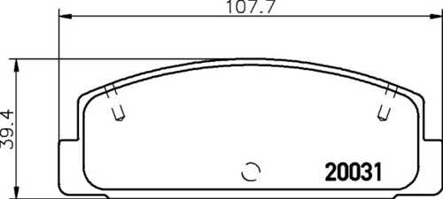 Комплект колодок для дисковых тормозов DON PCP1531