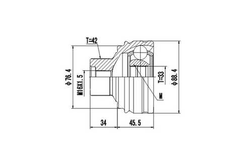 Комплект шруса DYNAMATRIX-KOREA DCV803086