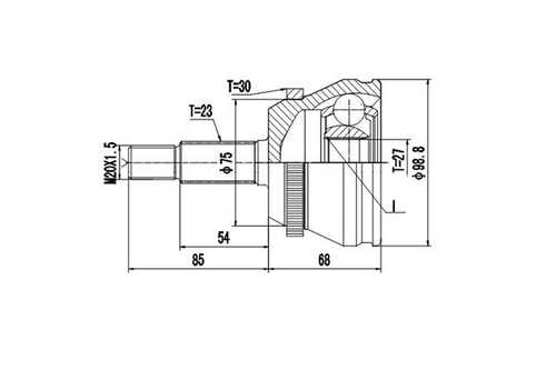 Комплект шруса DYNAMATRIX-KOREA DCV850056