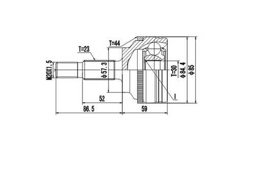 Комплект шруса DYNAMATRIX-KOREA DCV850069