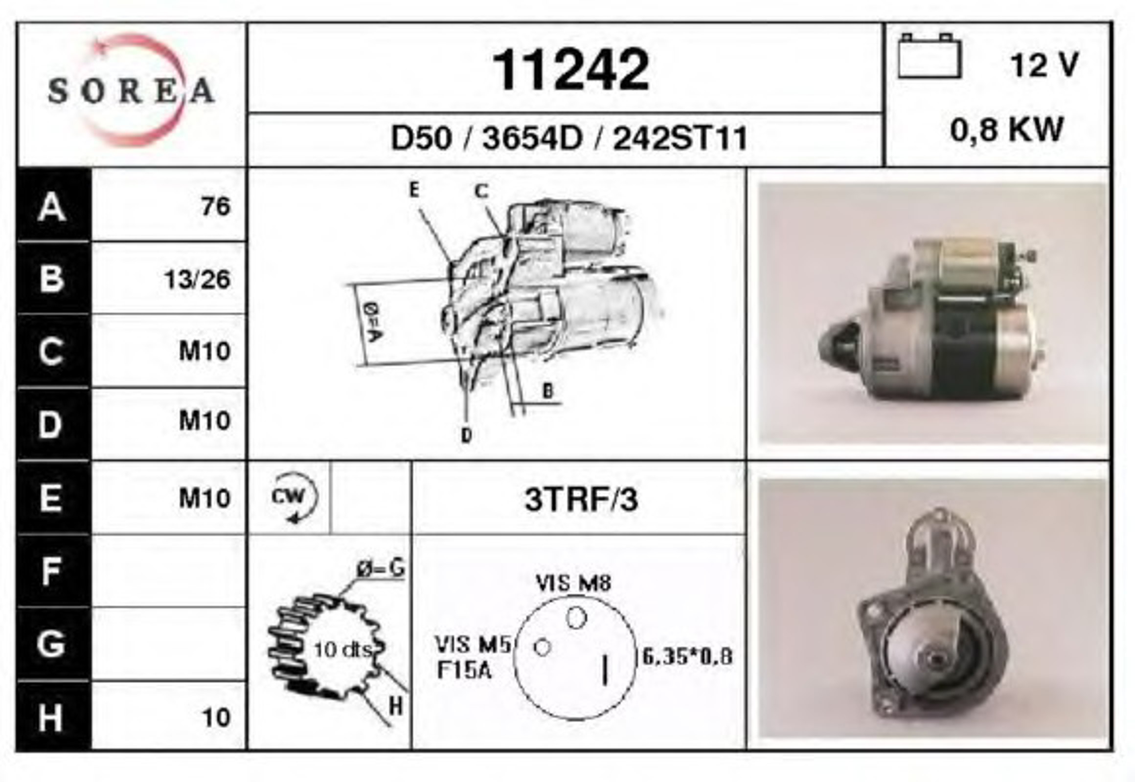 Стартер EAI 11242