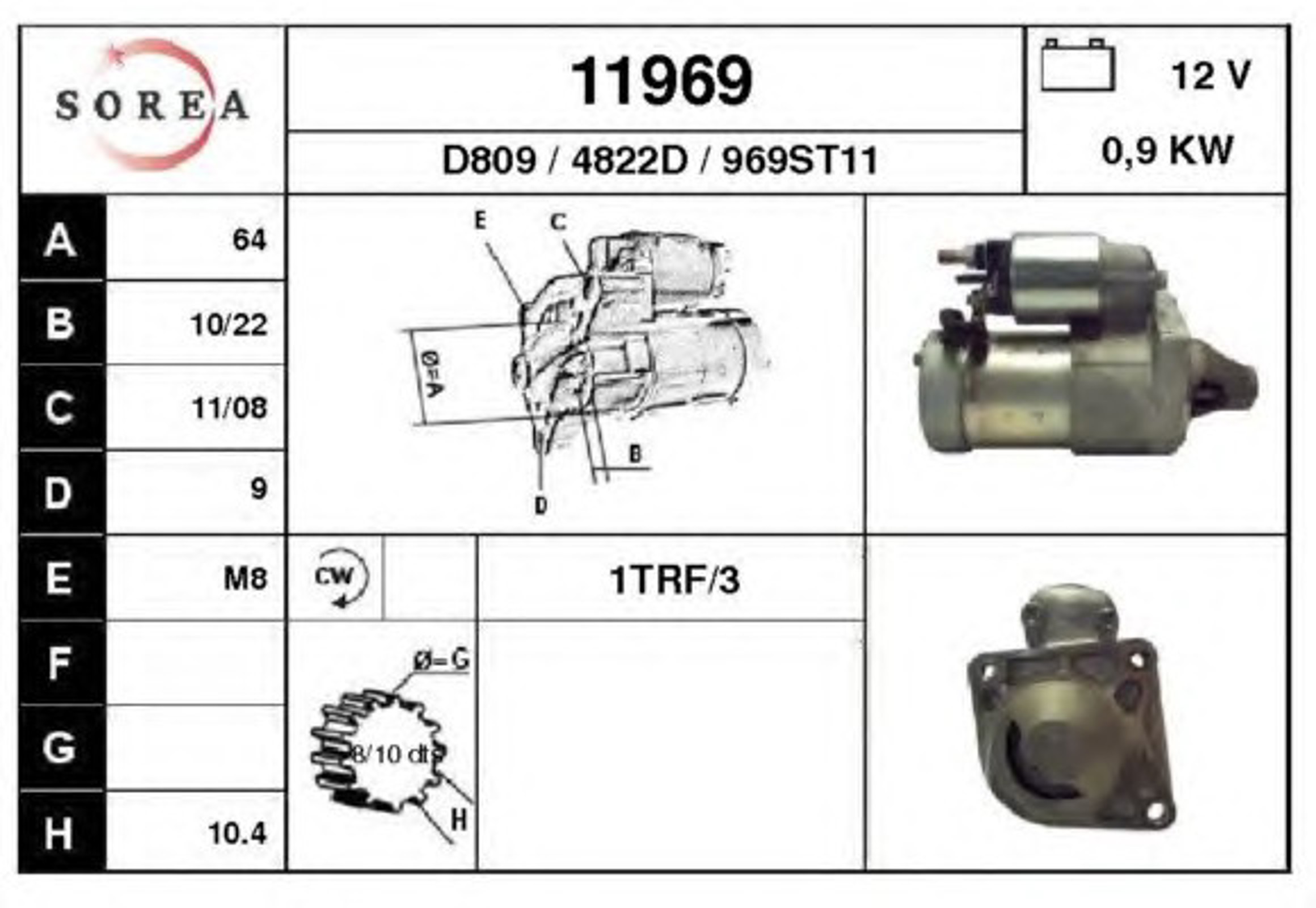 Стартер EAI 11969