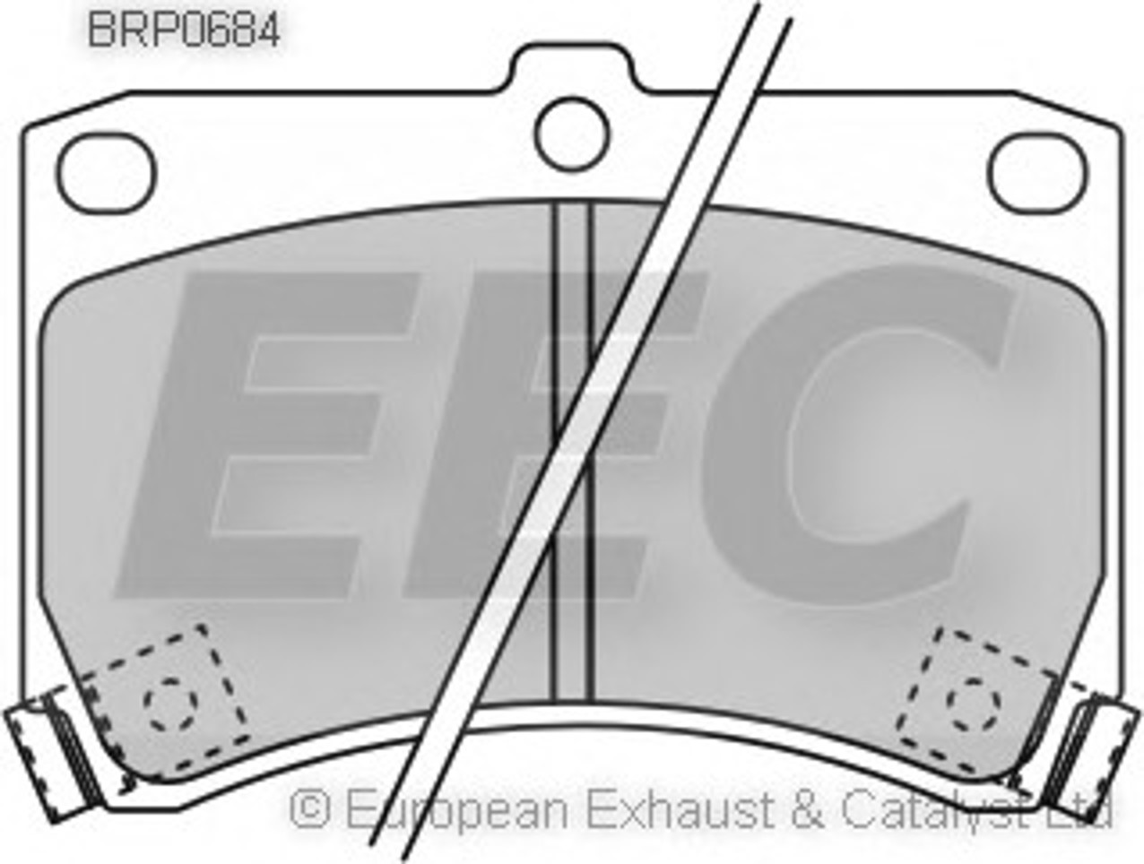 BRP0684 EEC Колодки тормозные дисковые