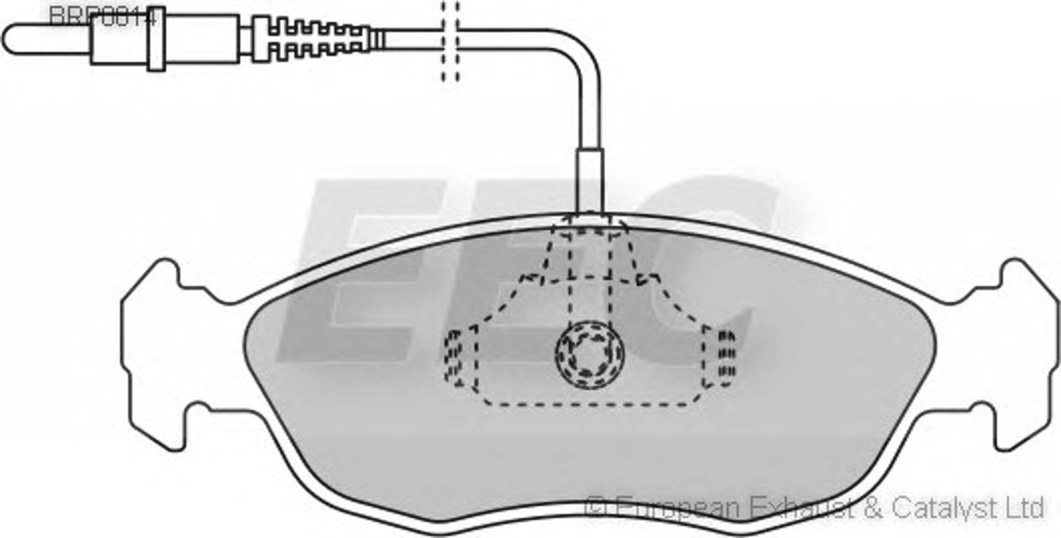 BRP0814 EEC Комплект тормозных колодок, дисковый тормоз