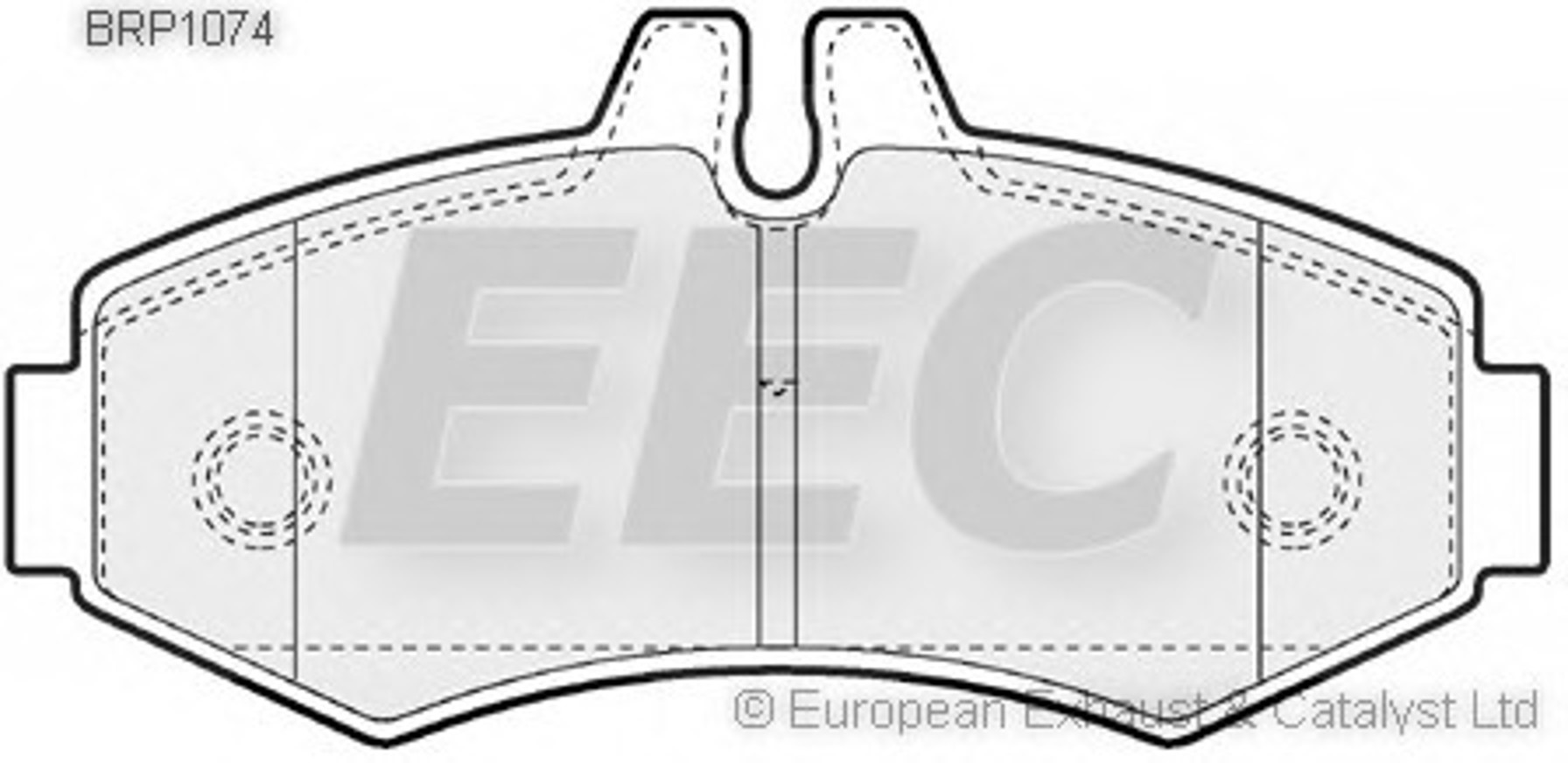 BRP1074 EEC Комплект тормозных колодок, дисковый тормоз