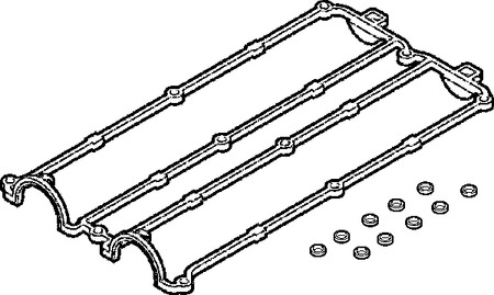 Комплект прокладок, крышка головки цилиндра ELRING 389.070