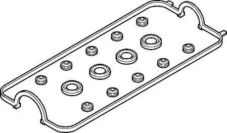 Комплект прокладок, крышка головки цилиндра ELRING 458.290