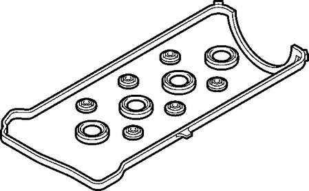 Комплект прокладок, крышка головки цилиндра ELRING 458.310
