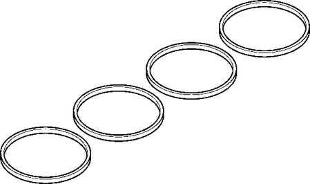 Комплект прокладок, впускной коллектор ELRING 893.650