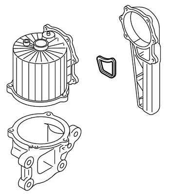 444.980 engine breather gasket fits mercedes actros mp4 / mp5 antos arocs setra 400 500 deutz fa ELRING 444.980