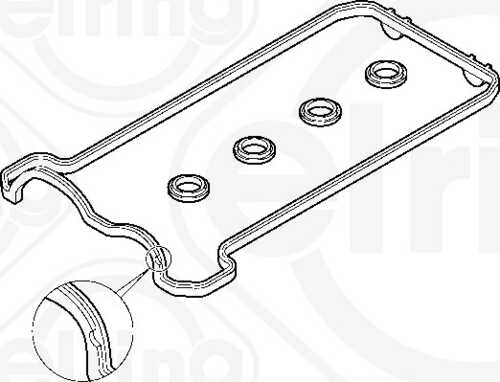 475.860 ELRING Прокладка клапанной крышки