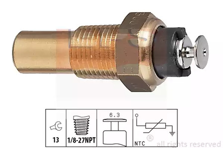 Датчик, температура охлаждающей жидкости EPS 1.830.005