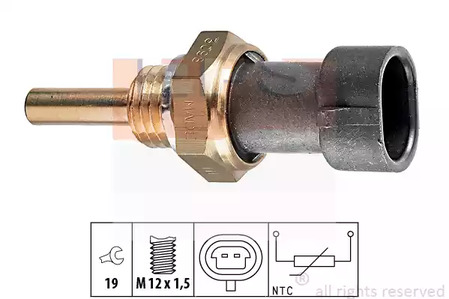 Датчик, температура охлаждающей жидкости EPS 1.830.098