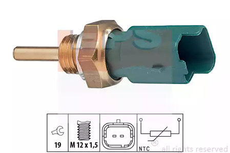 Датчик, температура охлаждающей жидкости EPS 1.830.261