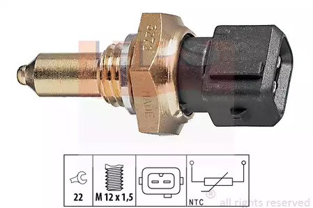 Датчик, температура охлаждающей жидкости EPS 1.830.272