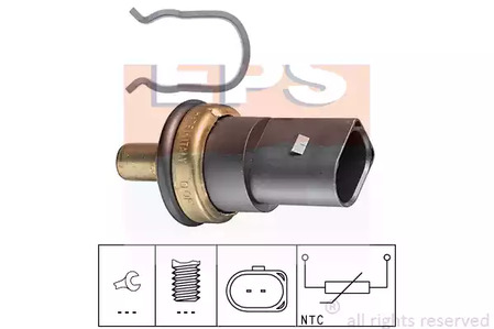 Датчик, температура охлаждающей жидкости EPS 1.830.278