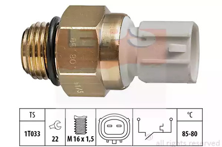 Термовыключатель, вентилятор радиатора EPS 1.850.173
