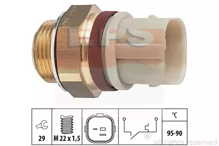 Термовыключатель, вентилятор радиатора EPS 1.850.197