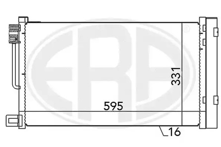 Радиатор кондиционера ERA 667010