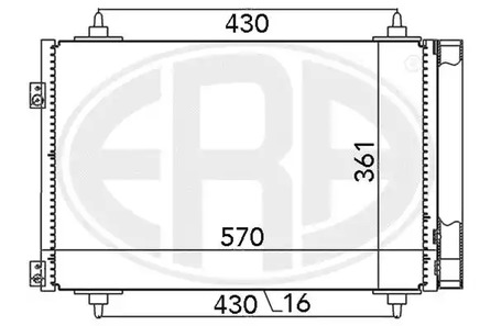 Радиатор кондиционера ERA 667013