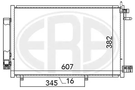 Радиатор кондиционера ERA 667031