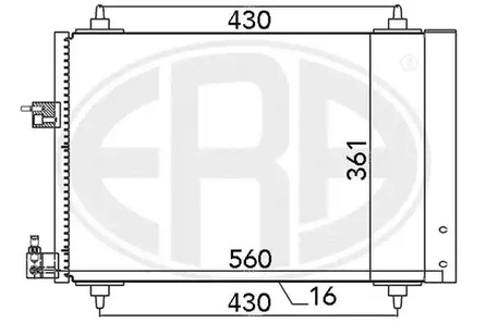 Радиатор кондиционера ERA 667039