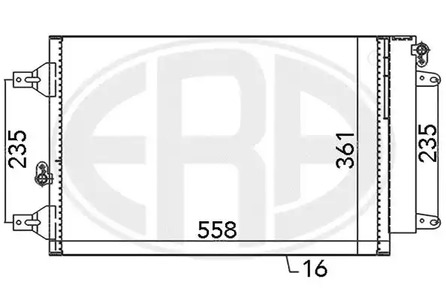 Радиатор кондиционера ERA 667059
