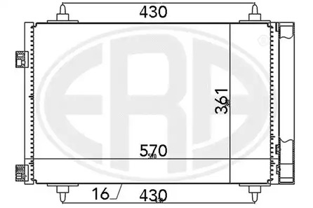 Радиатор кондиционера ERA 667078