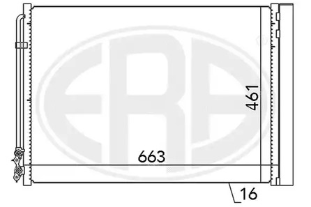 Радиатор кондиционера ERA 667079