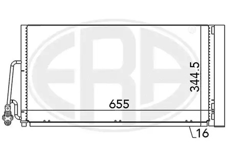 Радиатор кондиционера ERA 667090