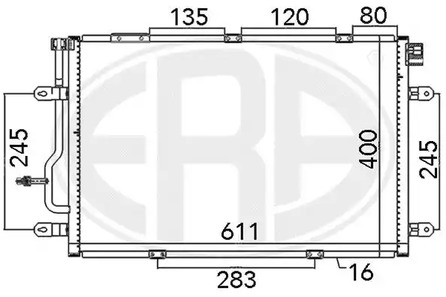 Радиатор кондиционера ERA 667112