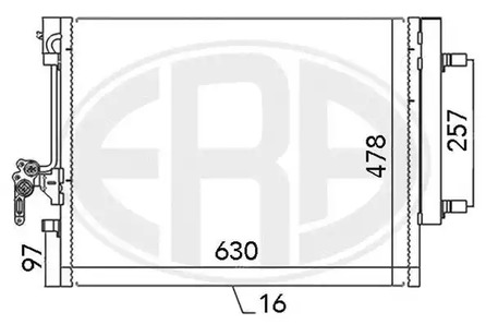 Радиатор кондиционера ERA 667115