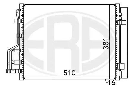Радиатор кондиционера ERA 667122