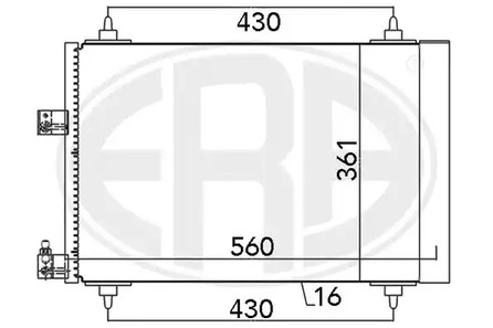 Радиатор кондиционера ERA 667132