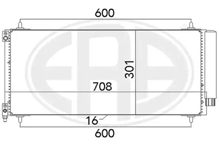 Радиатор кондиционера ERA 667135