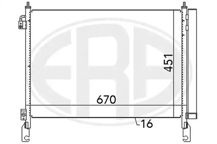 Радиатор кондиционера ERA 667147