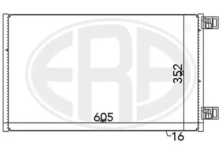 Радиатор кондиционера ERA 667148