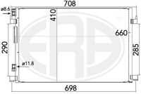 РАДИАТОР КОНДИЦИОНЕРА ERA 667165