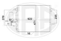 Радиатор кондиционера volvo s60/v60/xc60 2.0-2.4i/d 08- ERA 667202