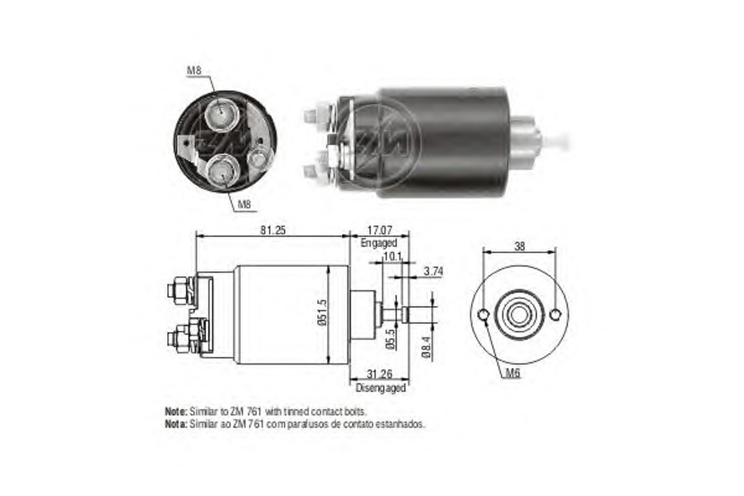 Стартер ERA ZM1761