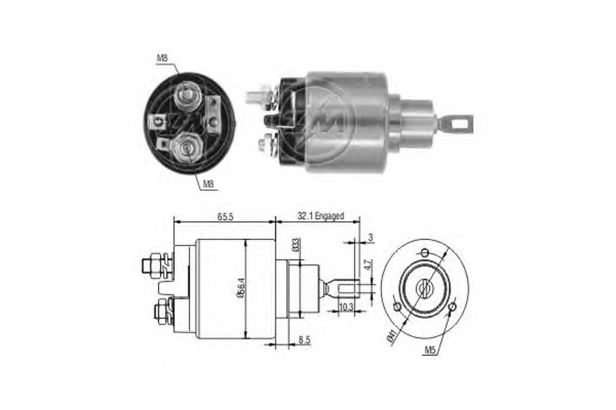 Реле втягивающее ERA ZM573