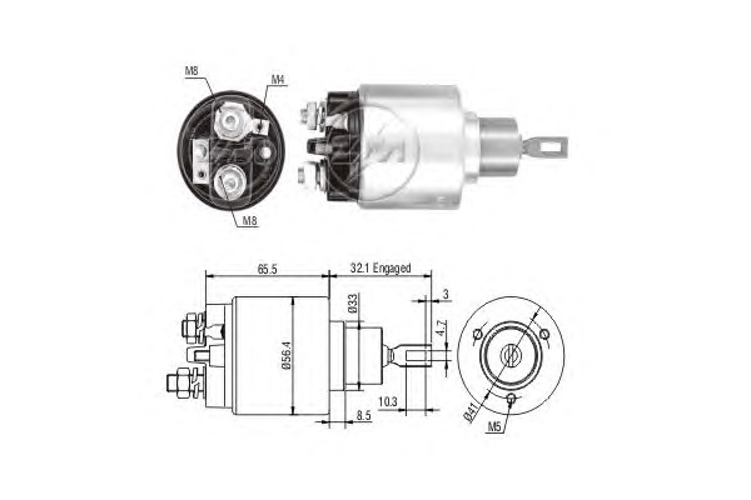 Реле втягивающее ERA ZM578