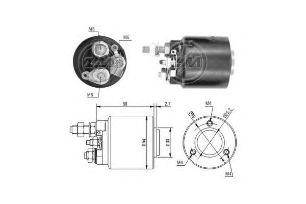 Реле втягивающее ERA ZM590