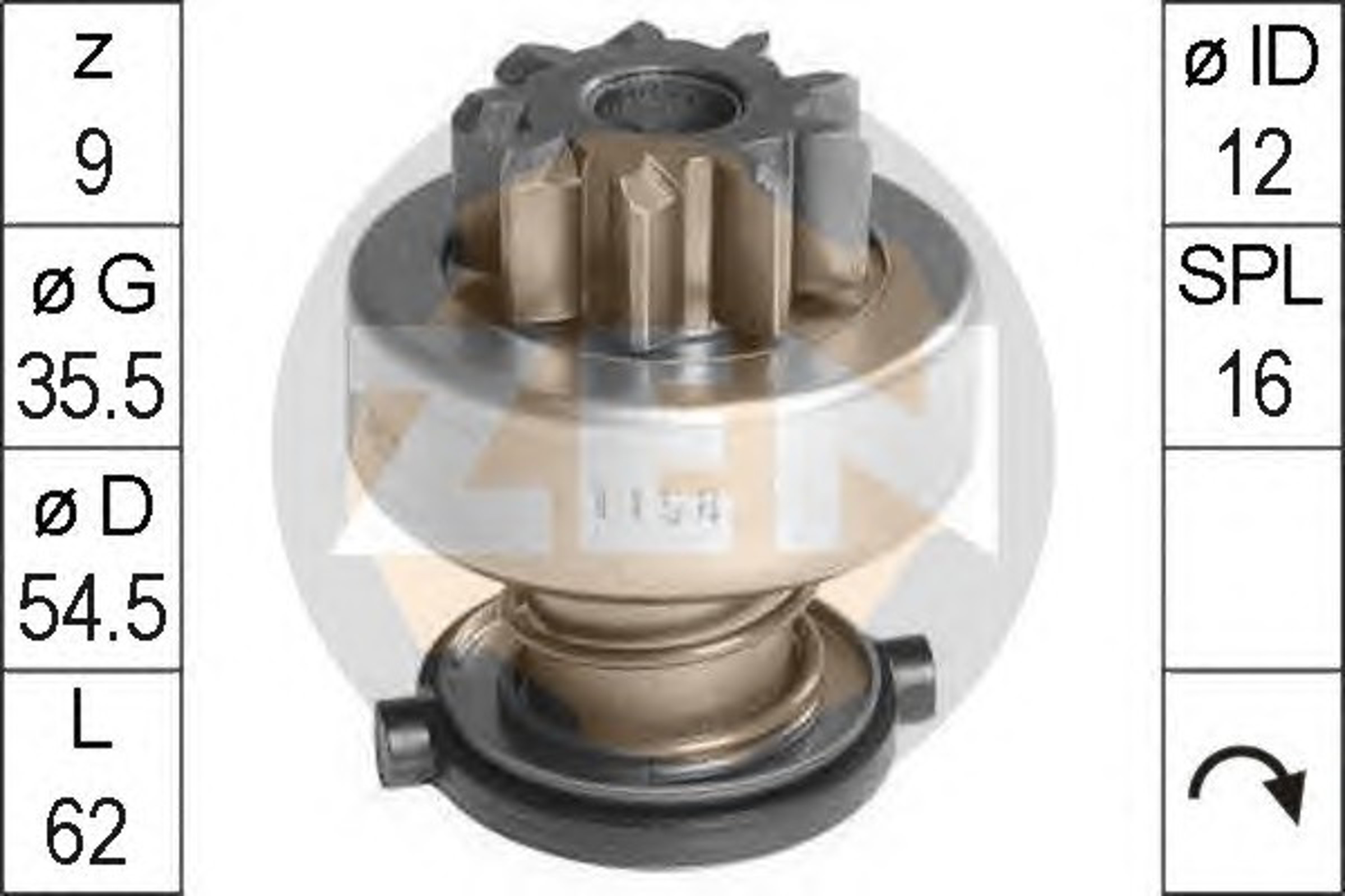 Бендикс стартера ERA ZN1158