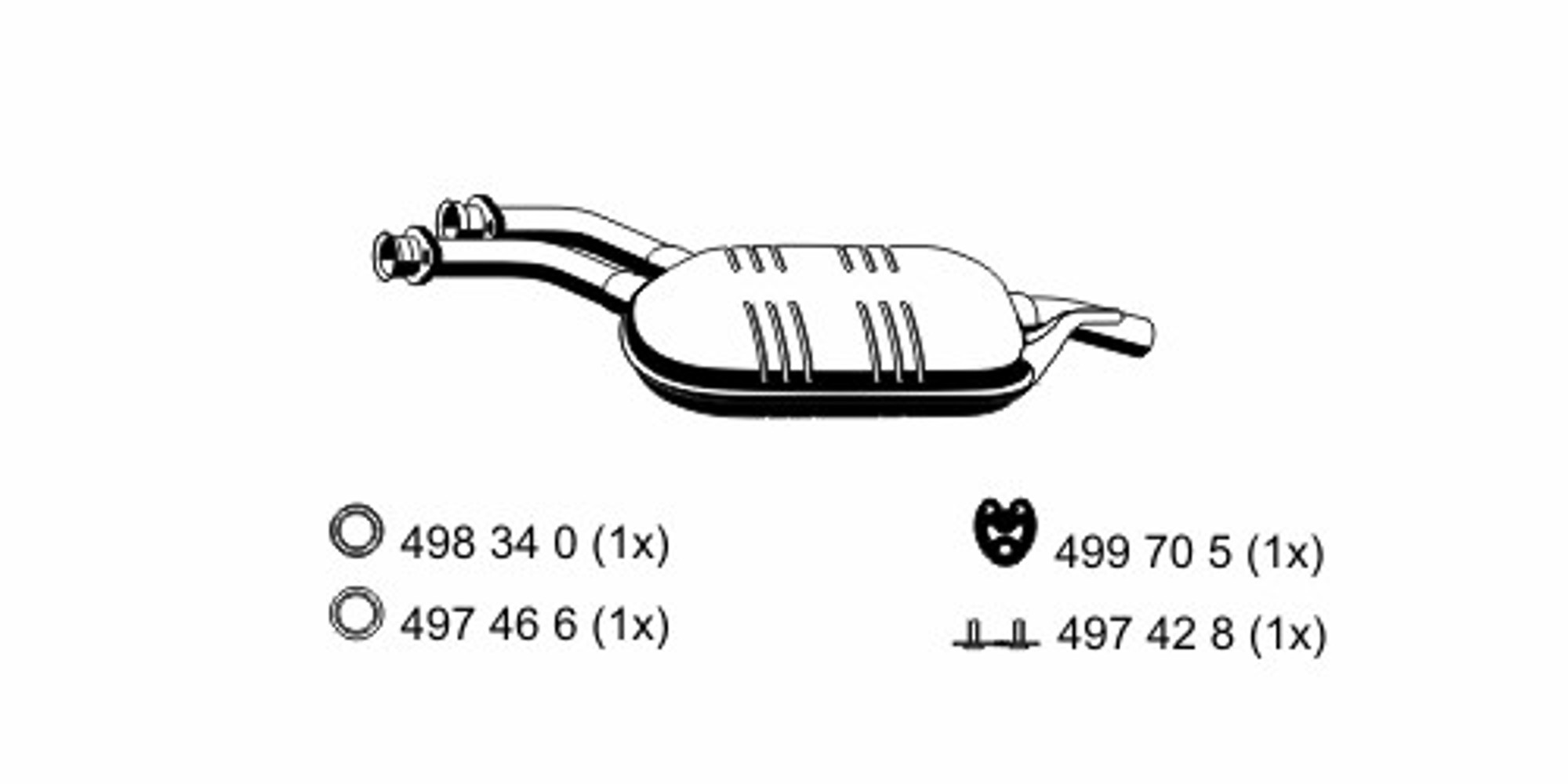 Глушитель ERNST 374132